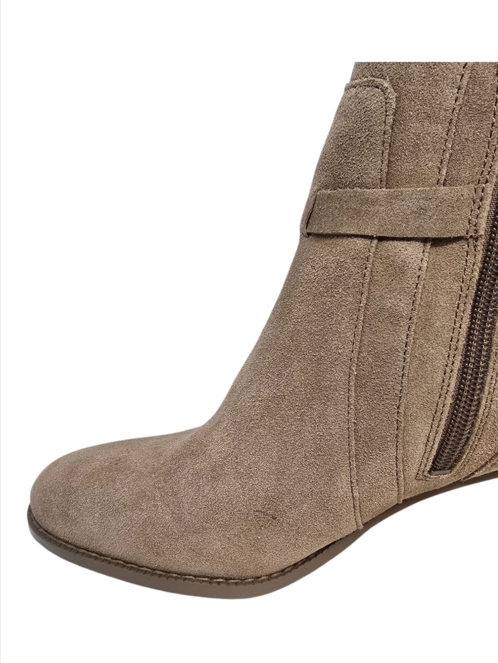 Vionic Vivette Suede Block Heel Bootie - Picture 4 of 4